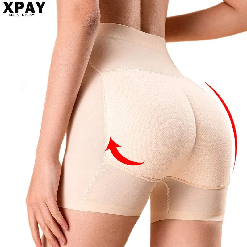 High Waist Women Slimming Tummy Control Panties Fake Ass Butt Lifter Panties Hip Enhancer Padded Butt Push Up Panties Shorts