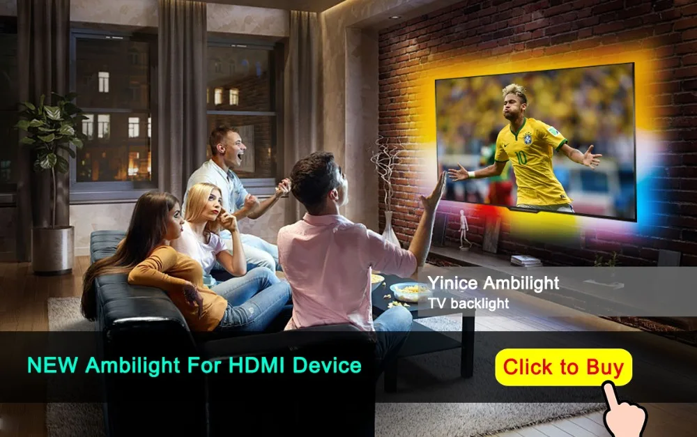Ambi светильник USB Светодиодная лента ws2812b 5050 RGB гибкий светодиодный светильник DC5V RGB сменный ТВ ПК компьютер фоновый светильник ing Easy DIY 5V