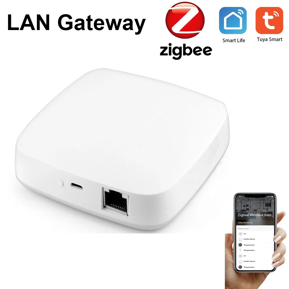 Passerelle ZigBee Port LAN filaire concentrateur Zigbee 3.0
