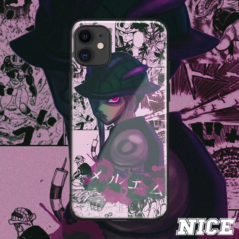 pic Hxh Meruem Cover meruem hunter x hunter cover for iphone se 6s 7 8 x xr xs 11 pro max samsung s note 10 20 plus glass phone case shell