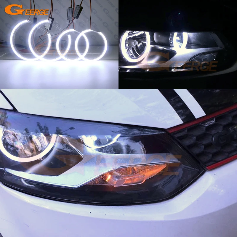 Для Volkswagen VW Fox CrossFox 2010 2011 2012 2013 2014 отличные ультра яркие COB led Ангельские Глазки halo