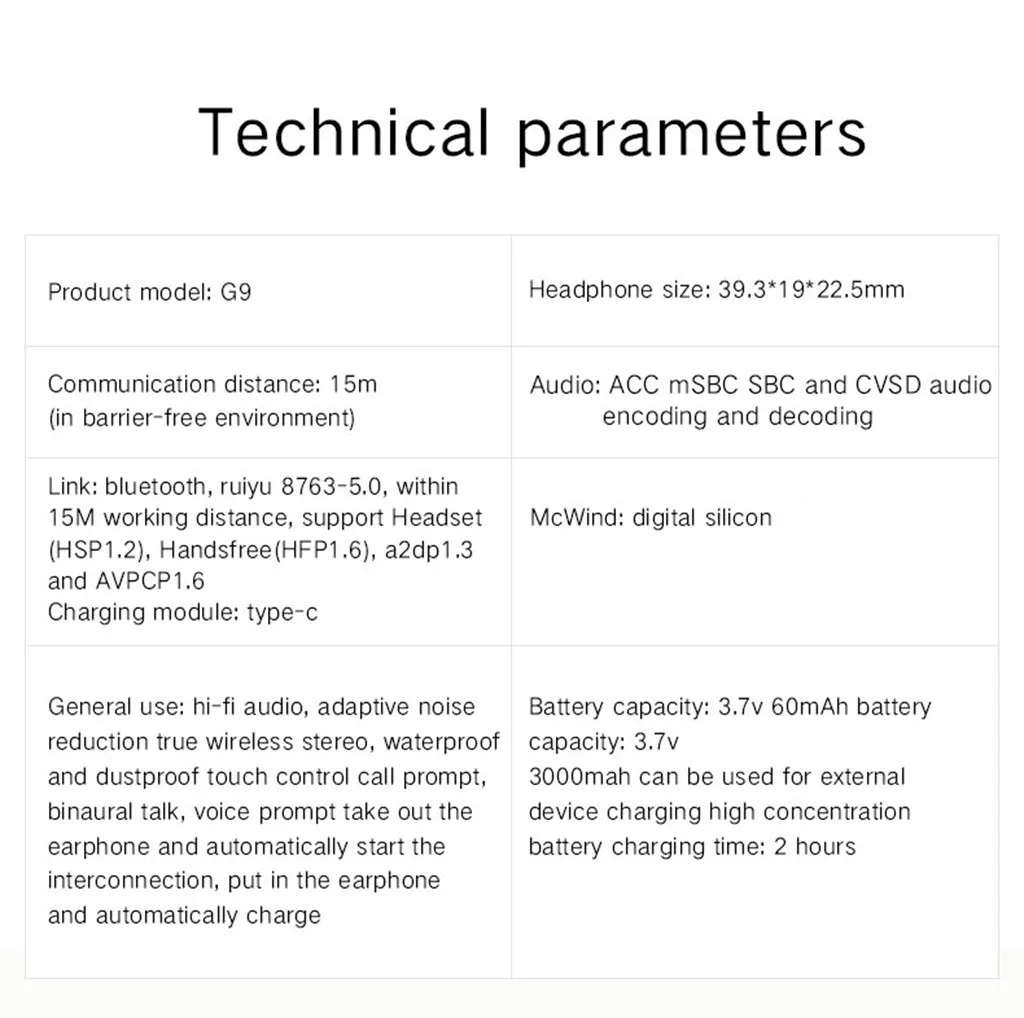 Ouhaobin bluetooth наушники Bluetooth 5,0 стерео беспроводные наушники для Iphone беспроводные наушники 1225#2