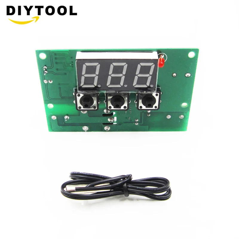 온도 컨트롤러 제어 스위치, 12V 온도 조절기 릴레이 센서-50-110C W1301