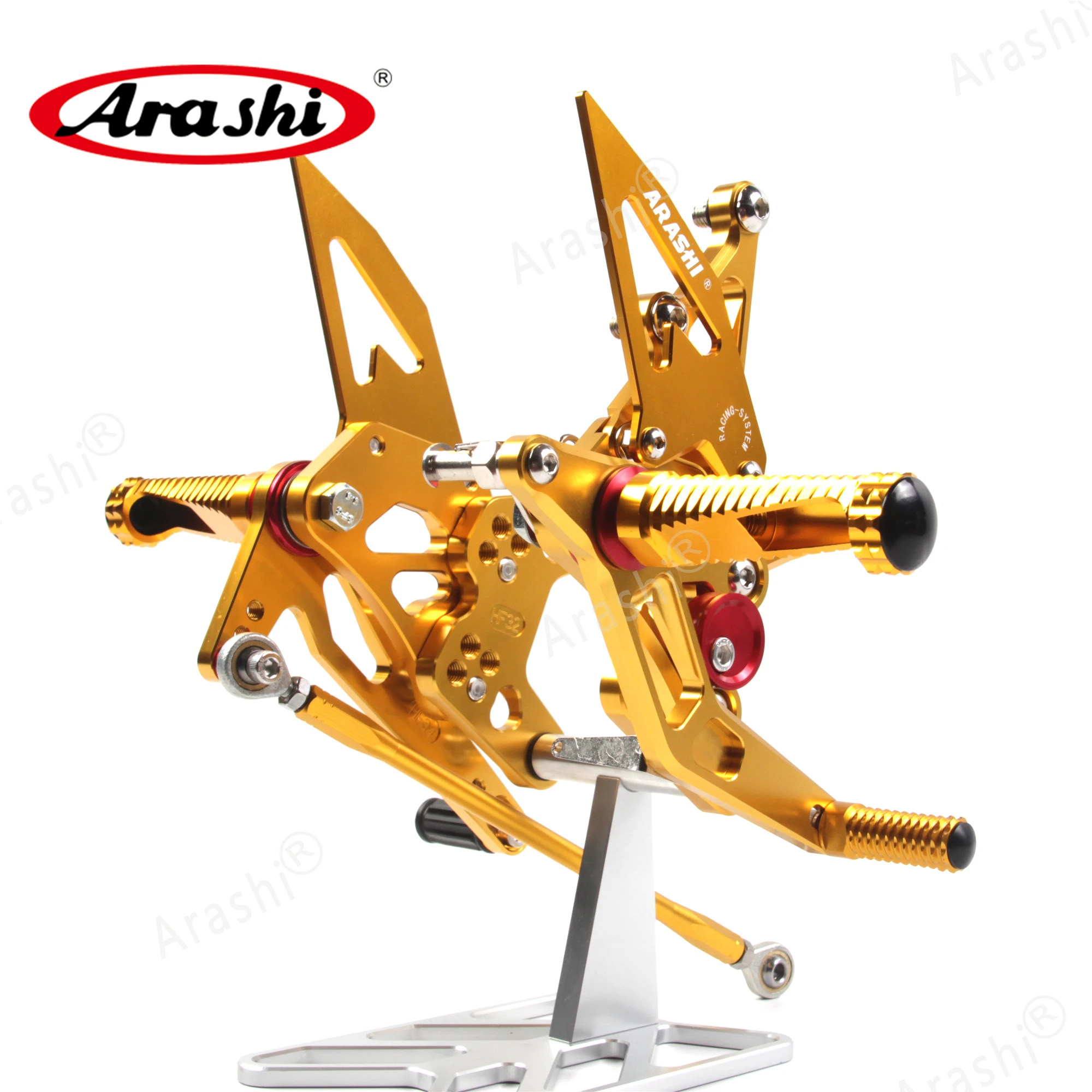 Араши ниндзя ZX6R CNC регулируемая подножка для ног KAWASAKI ZX 6R NINJA 2007 2008 Rearset подставка 07