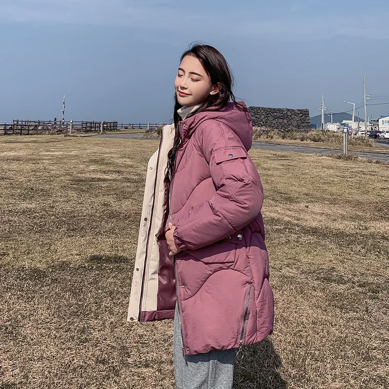

According to Nalini 19 Autumn South Korea Dongdaemun Autumn And Winter Down Jacket Women's Loose-Fit Students BF Cotton Overcoat