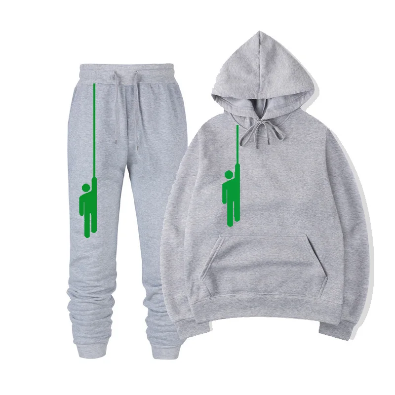  Billie Eilish Sweatshirt Set Women Men Casual Jogger Sweatpants Billie Eilish Merch Pants Autumn Wi