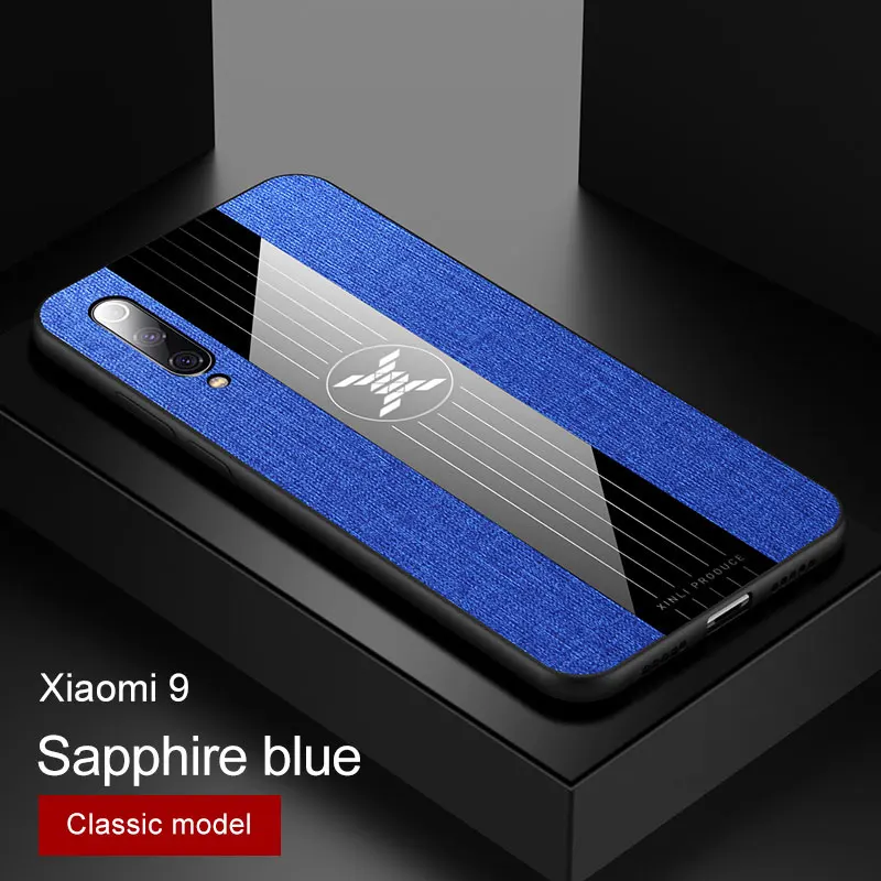 Blue No Ring For Xiaomi Mi 9 Case Luxury Magnetic Ring Holder For Mi9 Cover Soft Silicone Frame Back Cover For Xiomi mi 9 se Lite Phone Cases - Цвет: Blue No Ring