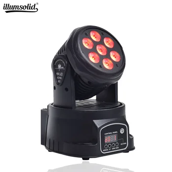 

Led Moving Head DMX Wash 7x12w Mini Music Sound Light Stage Christmas Party lumiere Laser Show Disco Dj Dmx Rgbw Light