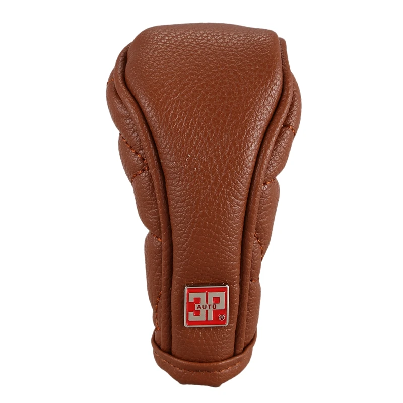 Automatic Transmission Car Gear Shift Knob Shifter Cover Sleeve Brown
