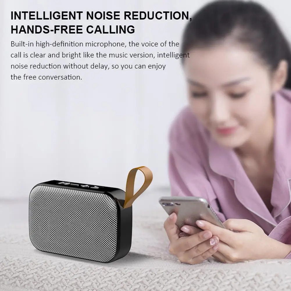 Мини беспроводной стерео Bluetooth 5,0 динамик портативный наружный сабвуфер HiFi объемный звук громкий динамик длинный режим ожидания спортивный динамик