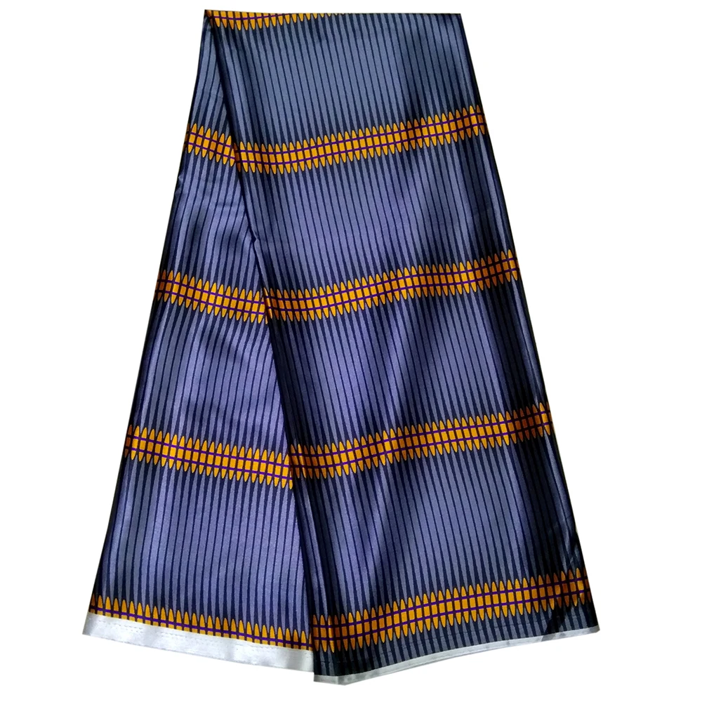 Африканская Анкара ткань высокого качества в полоску 5 ярдов ткань для вечерние платья - Цвет: pink