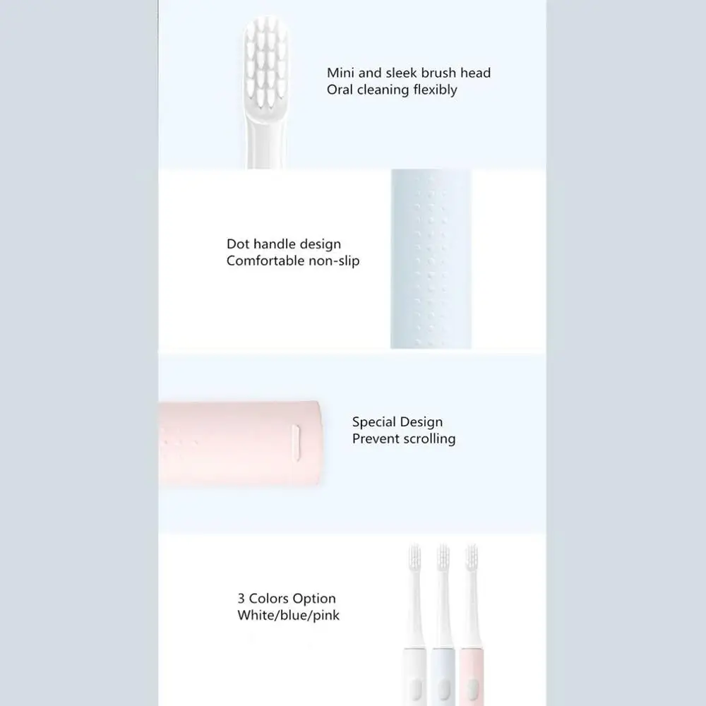 Original Xiaomi T100 Sonic Electric Toothbrush Adult Ultrasonic Automatic Toothbrush USB Rechargeable Waterproof Tooth Brush 46g Original Xiaomi T100 Sonic Electric Toothbrush Adult Ultrasonic Automatic Toothbrush USB Rechargeable Waterproof Tooth Brush 46g