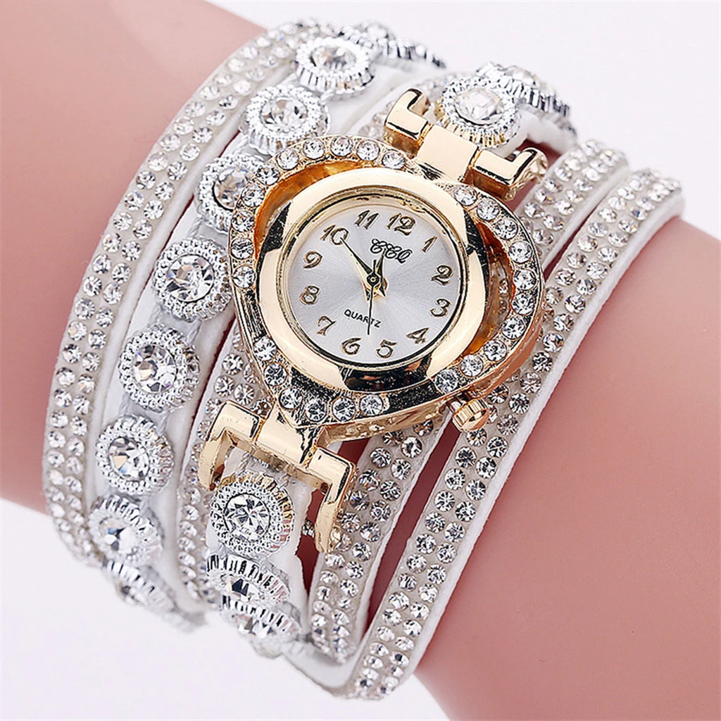 Women Luxury Rhinestone Bracelet Wristwatch Ladies Multilayer Analog Watch Women Luxury Rhinestone Bracelet Wristwatch Ladies Multilayer Analog Watch