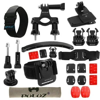 

PULUZ 24 in 1 Accessories Combo Kit for GoPro Hero 6,5 Black, Hero Session,Hero 5,4,3,3+,Session,GoPro Fusion,AKASO,SJCAM,DBPOWE