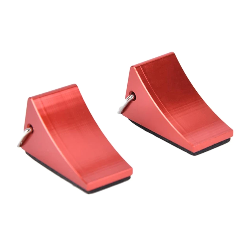 

2PCS Aluminum Alloy Tire Wheel Chock Stop for RC Buggy,Truck,Crawler,Rally Car