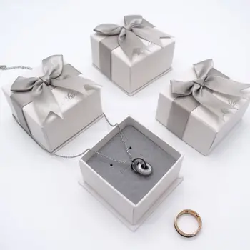 

10 Pcs/pack Simple Charm Jewelry Box Earring Necklace Ring Pendant Display Storage Case Jewellery Gift Packaging Boxes