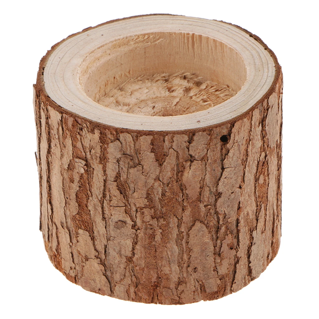 MagiDeal Candle Tealight Holder Tree Stump Candle Holder Candleholder Tealight Holder for Wedding-5cm Table Centerpiece 