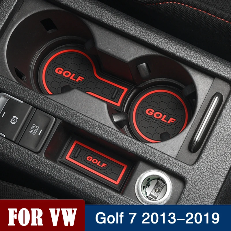 9 шт. резиновые дверные коврики для Volkswagen VW Golf 7 MK7 2013-2016 2017 2018 2019 | Автомобили и