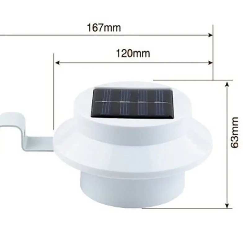 3 led бак для воды с солнечной батареей, солнечный свет на крыше, садовые солнечные светильники, забор, лампа на солнечных батареях, как Горячие торты