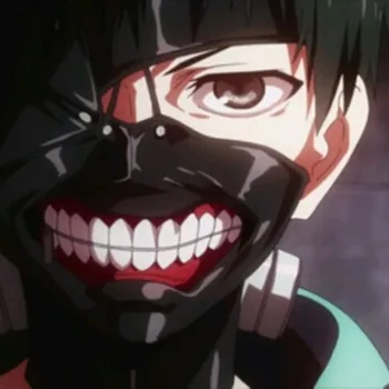 

Cool White Black Color Tokyo Ghoul 2 Half Face Mask Halloween Party Masquerade Cosplay Masks PU Material With Adjustable Zipper