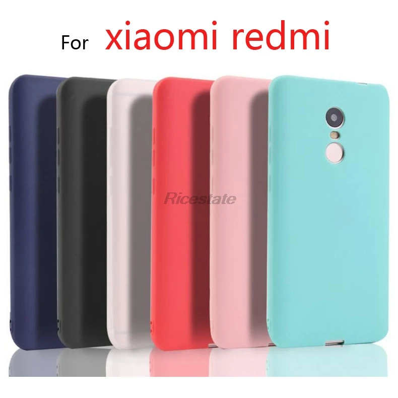 Силиконовый чехол для Xiaomi Redmi Note 4 4X 5 6 7 8 9 Pro 9s матовый 3S 4A 5A 6A 7A 8A S2 защитные