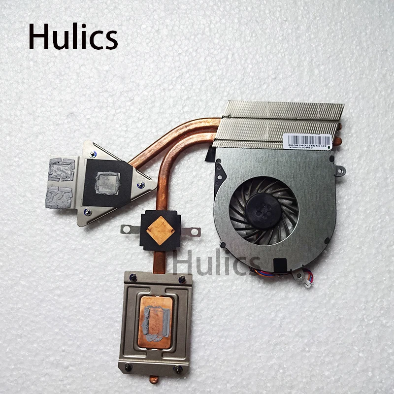 Hulics плата разъемов для Toshiba ноутбук радиатор вентилятор охлаждения процессора кулер C650D L650D cpu Радиатор B0083401J60511IE V000210950
