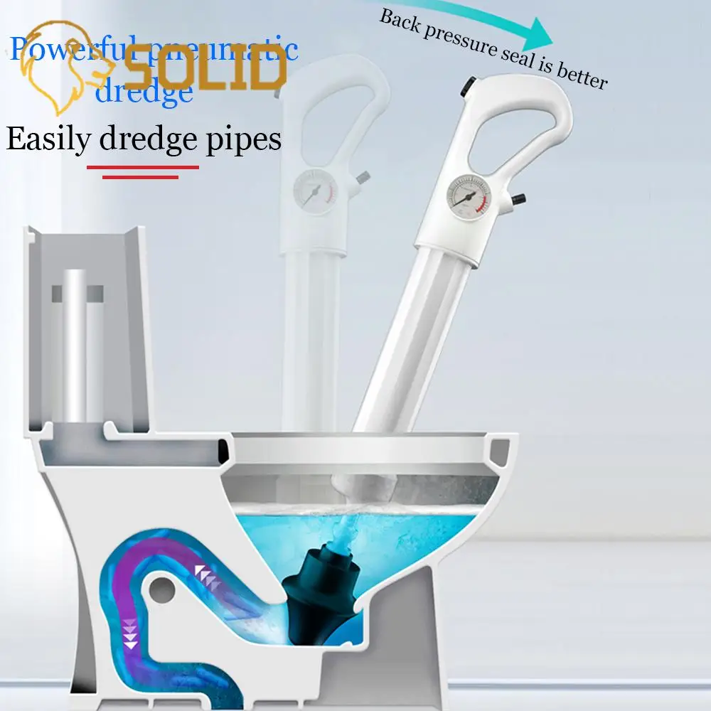 Powerful High Pressure Air Drain Blaster Clog Dredge Tools Toilet Cleaner Sink
