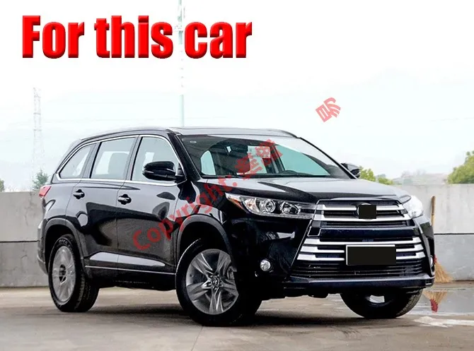 ABS Хром передний бампер Накладка для Toyota Highlander