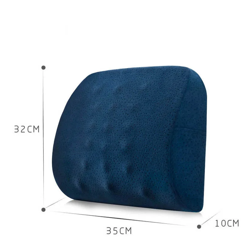 Офисный Поясничный поддерживающий подушка на сиденье памяти Поролоновый стул Массажная подушка для путешествий самолет Подушка для спины