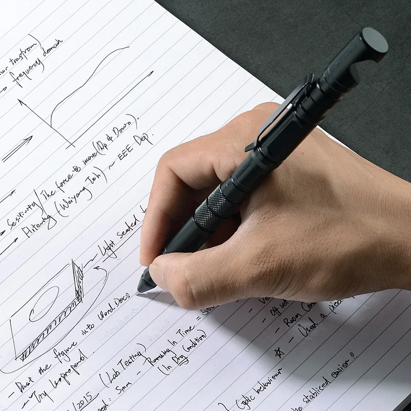Tragbare Tactical Pen Schraubendreher Multi Funktion Selbstverteidigung Business Stift Notfall Glas Breaker Außen EDC Werkzeug Geschenk – Detail 5