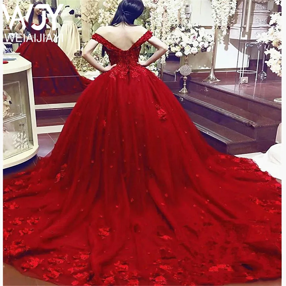 40      Vestido-De-Noiva-2020-Luxury-Red-Wedding-Dresses-Sweetheart-Lace-Applique-3D-Flowers-Bridal-Dresses-Chapel.jpg_Q90.jpg_ (2)