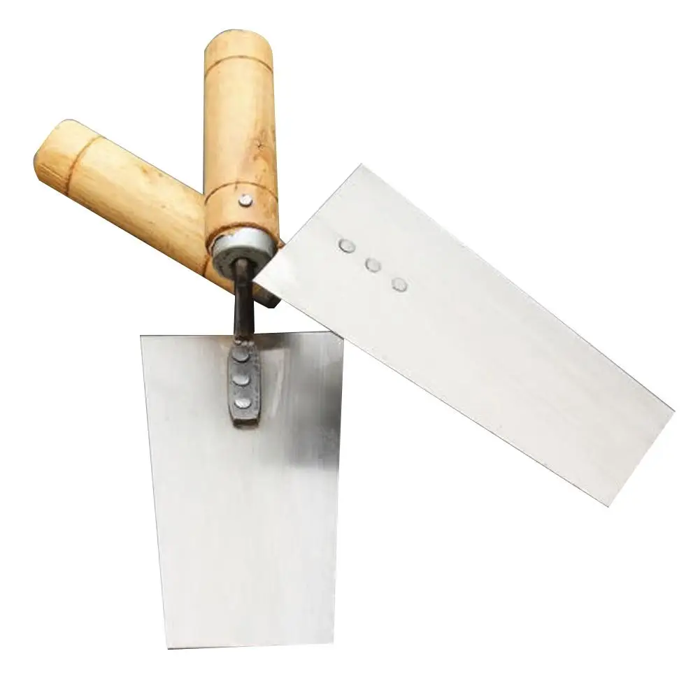 

1Pc Small Cement Float Margin Trowel for Bricklayer Silver color