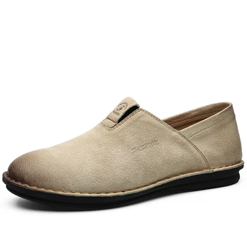 

New Suede Leather Casual Shoes Men Loafers Suede Male Shoes Breathable Outdoor Training Walking Zapatos Sneakers Loafers