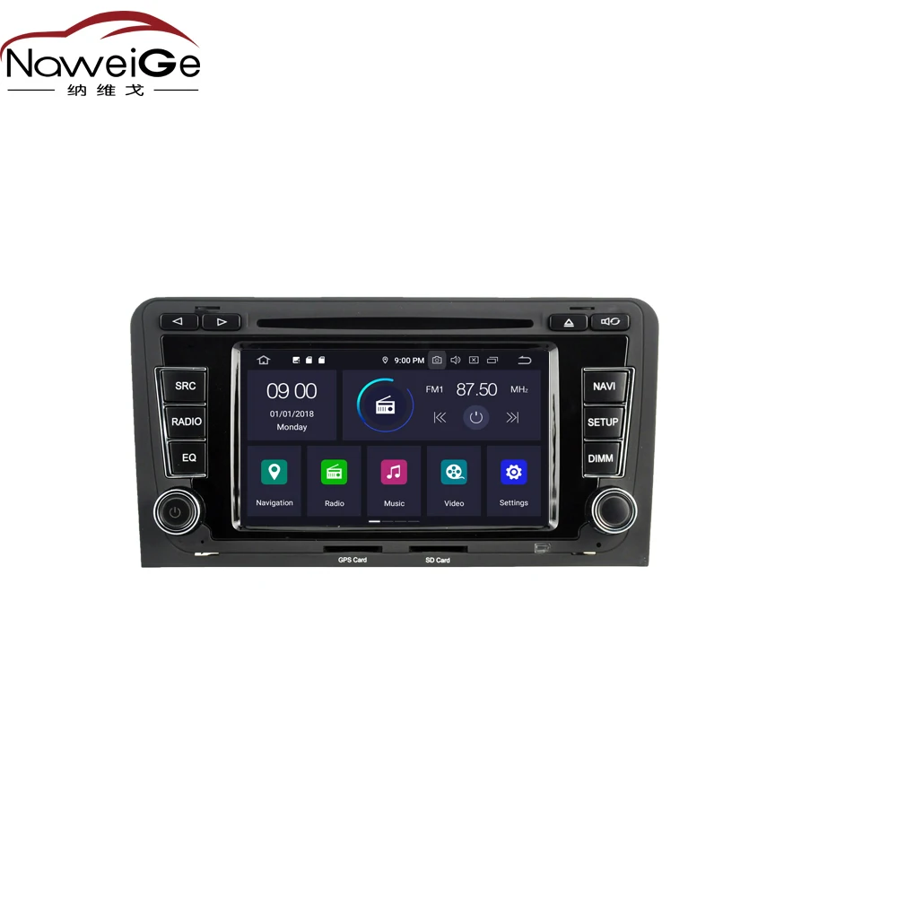 NaweiGe 6,2 дюймов Android Восьмиядерный 9,0 PX5 4+ 32GB Автомобильный dvd для Audi A3/S3/RS3(2003-2012) Авторадио автомобильный мультимедийный плеер стерео