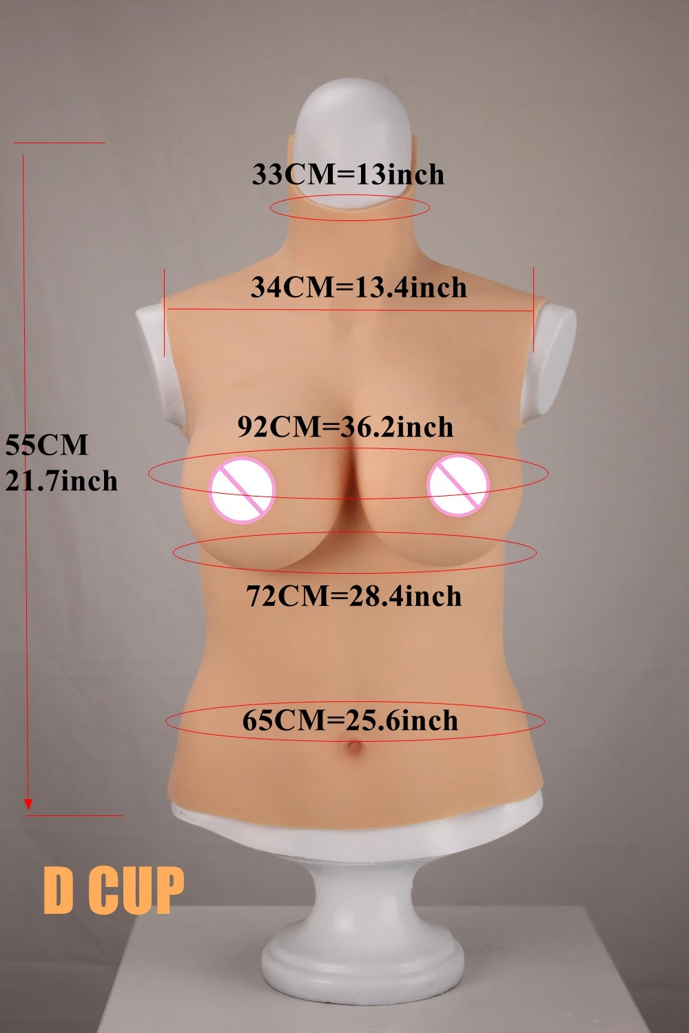 六代半身D杯尺寸表