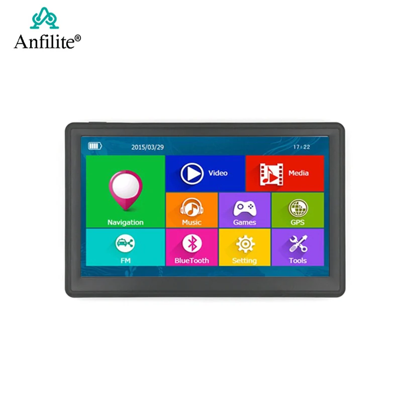 Anfilite 7&quot capacitive screen MSB2531 truck gps navigator Bluetooth 256M 8GB CE 6.0 MTK vehicle 800*480 800MHZ car Navigation |