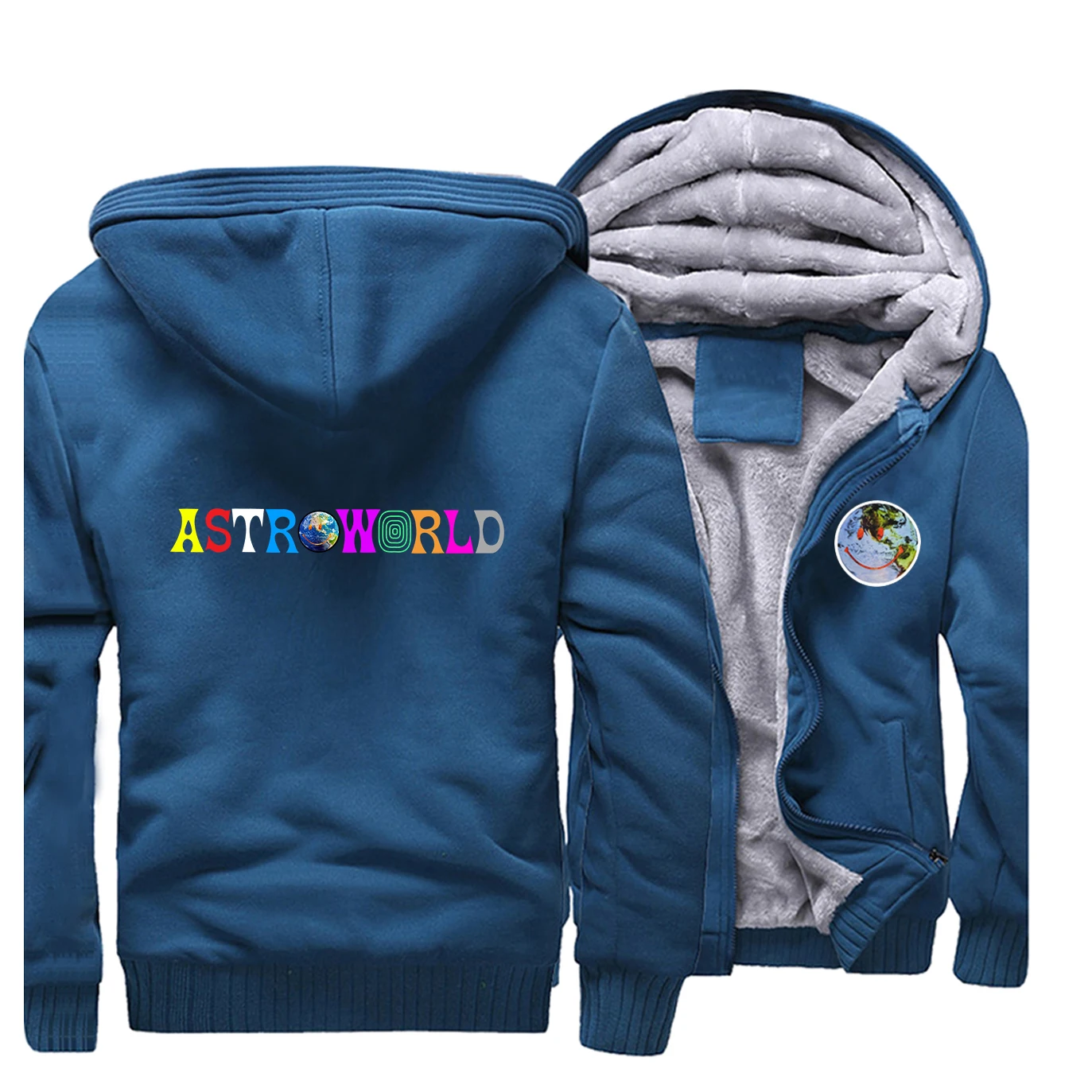 Мужская трендовая толстовка с капюшоном с принтом astroworld, реглан, большой размер, флисовая модная толстовка, Осень-зима, красивая куртка на молнии, Топ