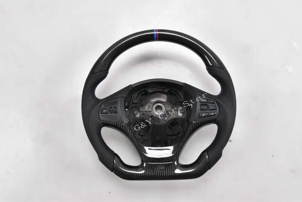 100% натуральное углеродное волокно Автомобильное рулевое колесо для BMW F30 без