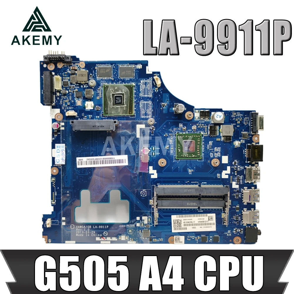G505 LA 9911P для lenovo материнская плата ноутбука A4 5000 100% протестирована
