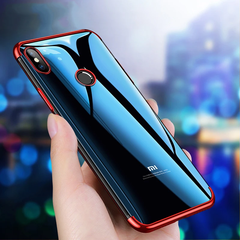 

Xiaomi Mi 8 Case Cover Ultra-thin Transparent Plating TPU Soft Silicone Back Cover For Xiaomi Mi8 Mi8SE Mi8Lite Phone Coque