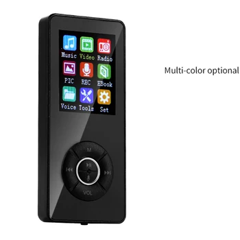 

T4 Lossless Color Screen Portable Gift Bluetooth Sports TF Card Music Multi Languages Mini Digital FM Radio MP3 Player Media