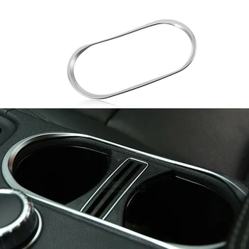 

Car Chrome Cup Holder Cover Trim For Benz CLA 260 GLA Class W176 W117 2014-2017