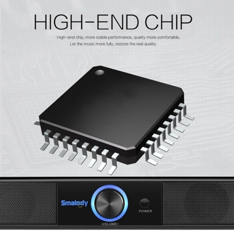 Smalody Usb питание динамик Саундбар 5 Вт Выход/сабвуфер/микрофон/два 3,5 мм аудио порта/Поддержка линейный вход/подходит для