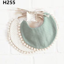 Детские двухсторонние печати кисточкой Слюна полотенце бандана треугольник нагрудники платок бандана нагрудники