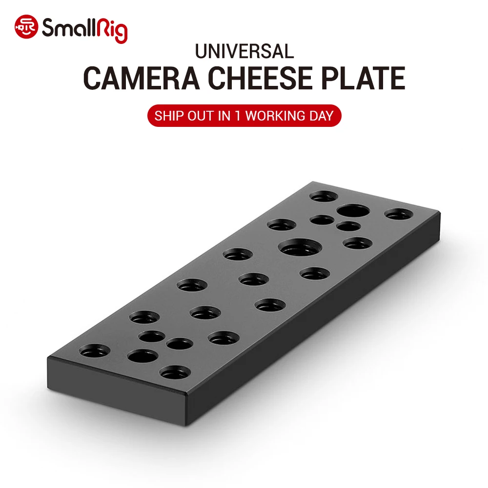 

SmallRig Multi-function Mounting Plate Cheese Plate with 1/4" and 3/8" Connections for Sony F970/F550 Battery on Monitors- 904