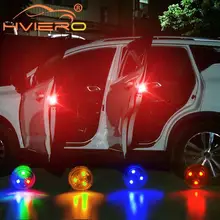 2X Автомобильный светодиодный открывания дверей безопасности Предупреждение анти-столкновения светильник s вспышка светильник красный комплект Беспроводной лампа аварийной сигнализации анти-collid сигнальный светильник