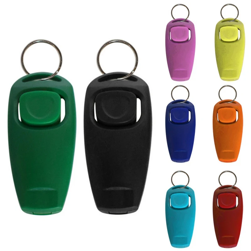 Pet Training Clicker Dog Whistle Training Behaviour Aids Accessories for Puppy Outdoor Portable Pet Train Supplies