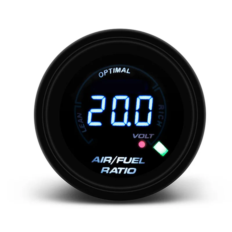 B Модификация автомобиля цифровой дисплей Air-fuel Ratio Meter весы со светодиодным дисплеем два в одном 52 мм гоночный специальный инструмент - Цвет: B