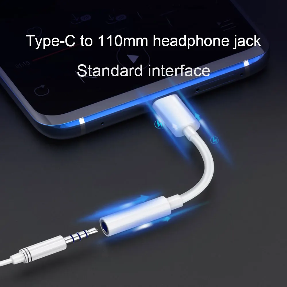 Горячая USB C type-C до 3,5 мм AUX разъем для наушников, головной гарнитуры Кабель-адаптер Универсальный адаптер для наушников type C сплиттер для samsung