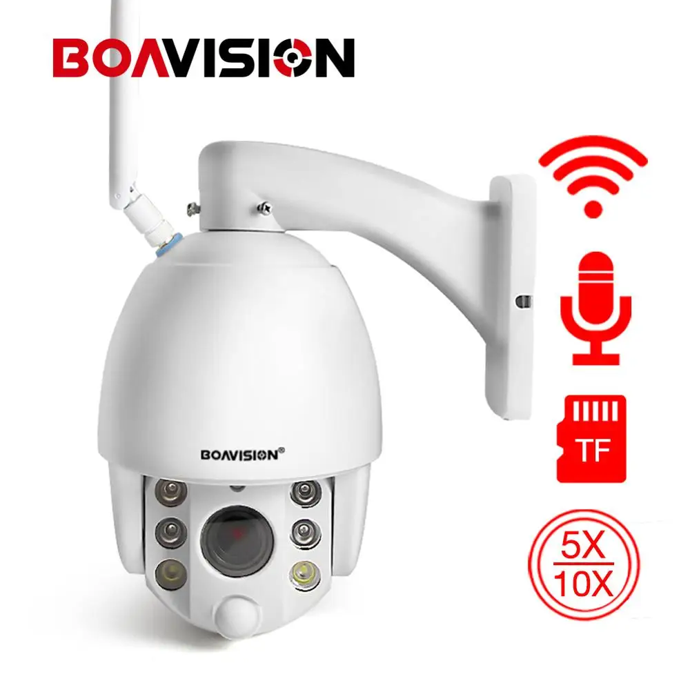 1080P PTZ WIFI IP камера 5X/10X зум цветной ночной вид Беспроводная CCTV безопасности Видео Wi